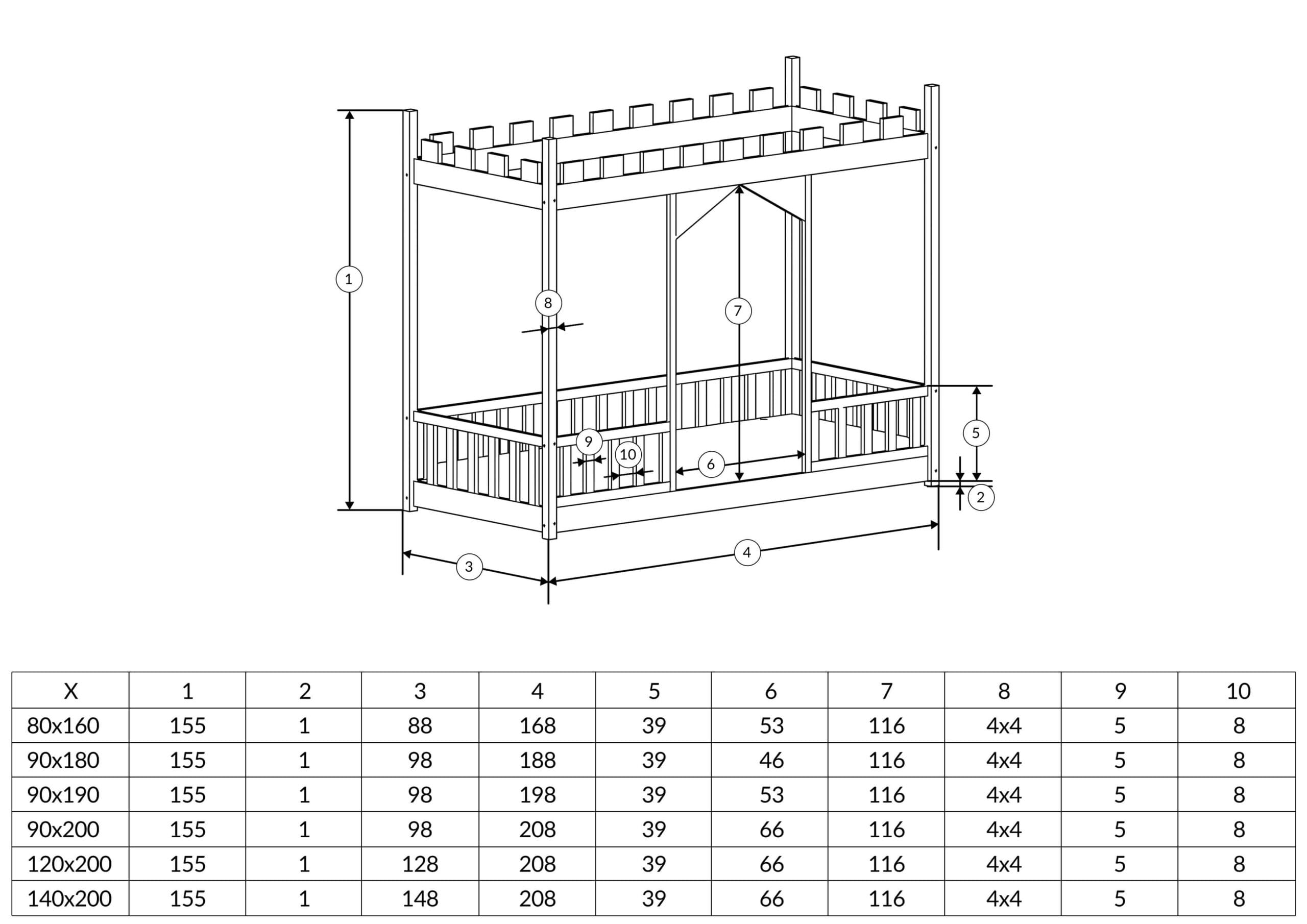 NEW ZAMEK CLASSIC WYMIARY poziom