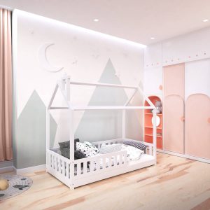 Ryś+ standard biały Łóżka dla dzieci w kształcie domku - inspiracje pokoju dziecka.