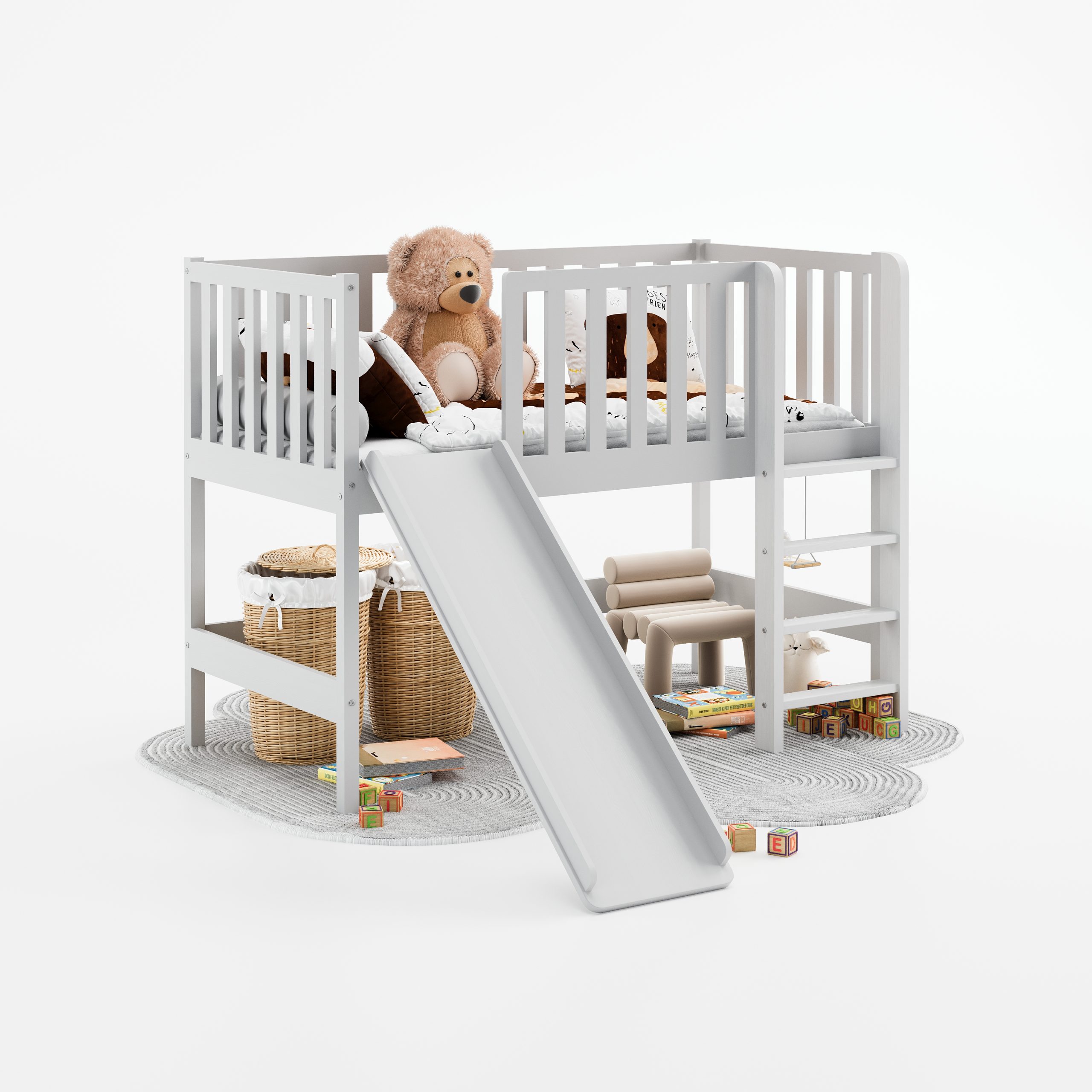 bialy wariant slizgawka drabina